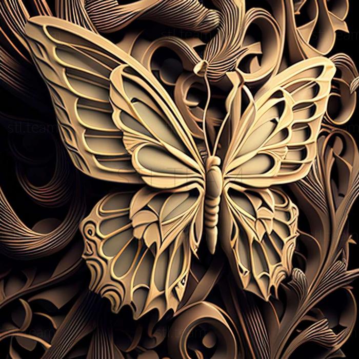 3D модель Papilio woodfordi (STL)